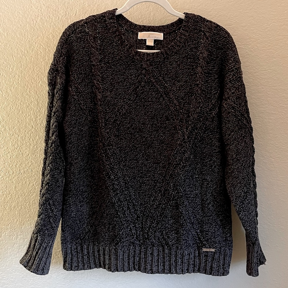Michael Kors Cozy Cable Knit Sweater - L